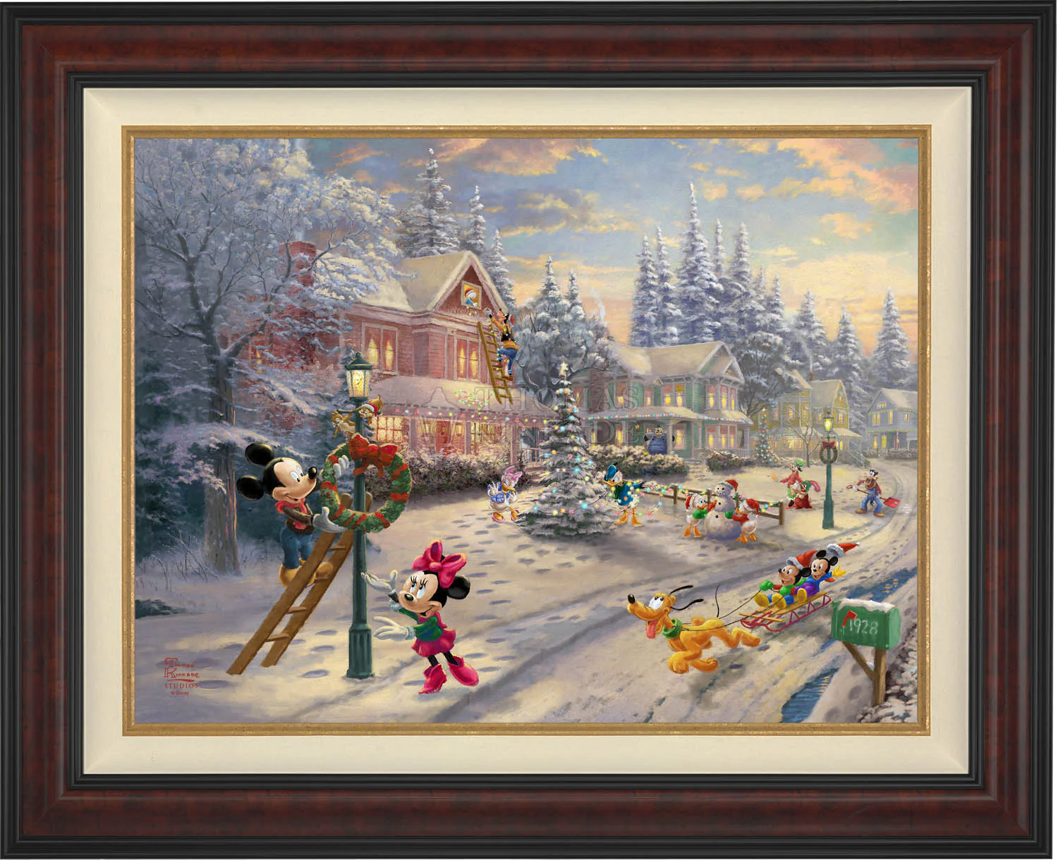 Disney Mickey's Victorian Christmas - Limited Edition Canvas