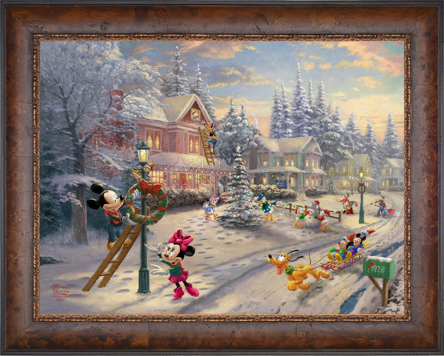Disney Mickey's Victorian Christmas - Limited Edition Canvas - Image 6