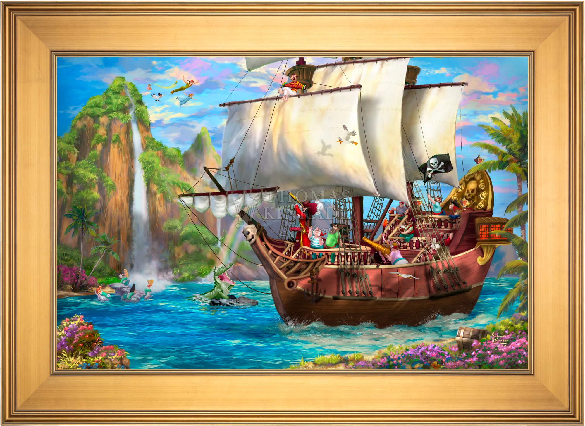 Disney Captain Hook's Never Land Voyage - Limited Edition Canvas - Image 22