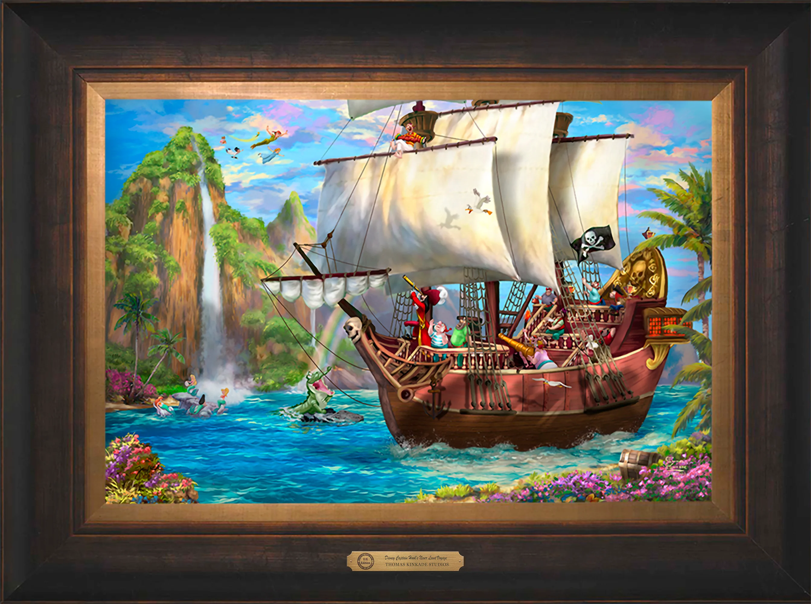 Disney Captain Hook's Never Land Voyage - Limited Edition Canvas - Image 30