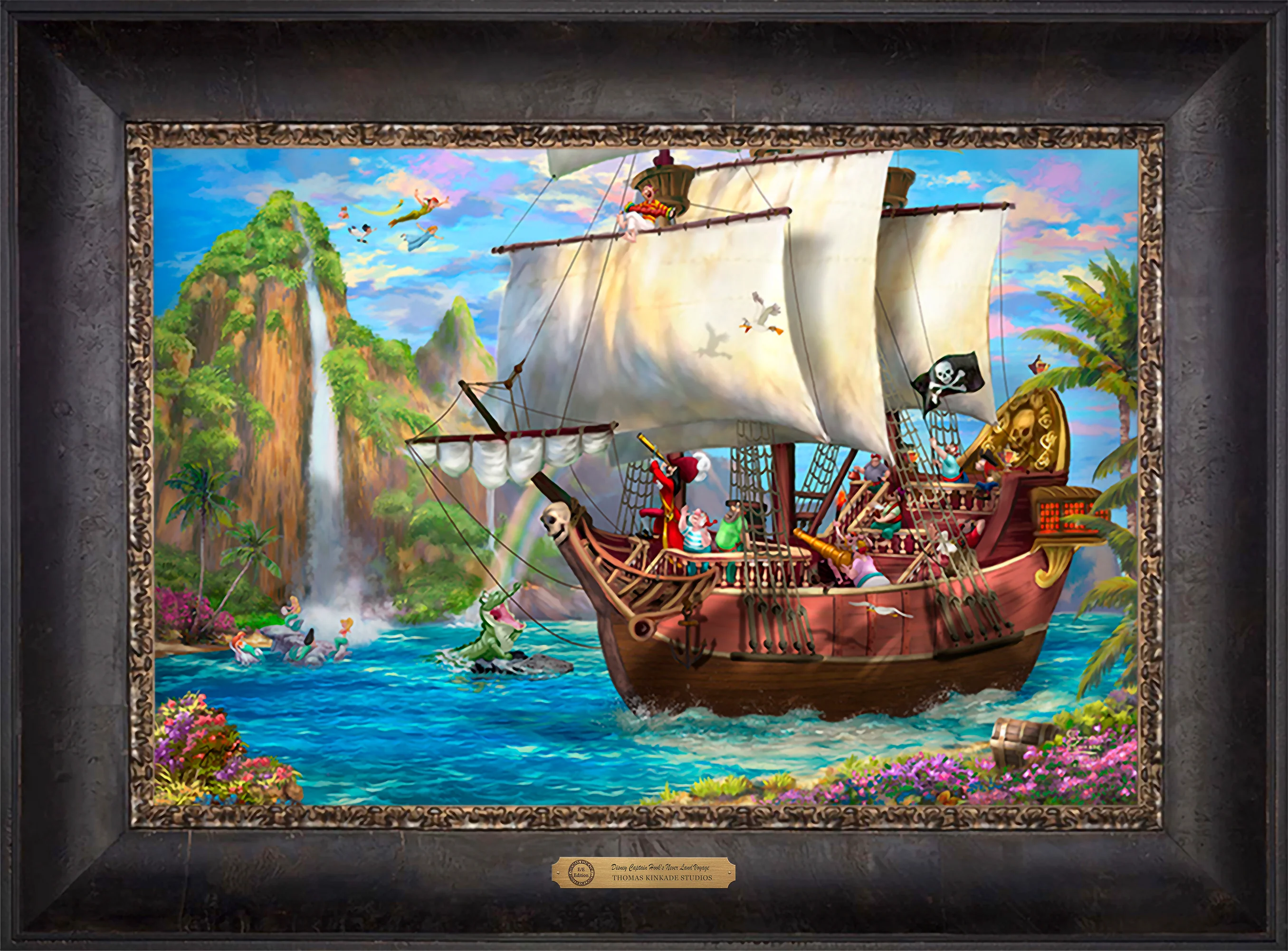 Disney Captain Hook's Never Land Voyage - Limited Edition Canvas - Image 31