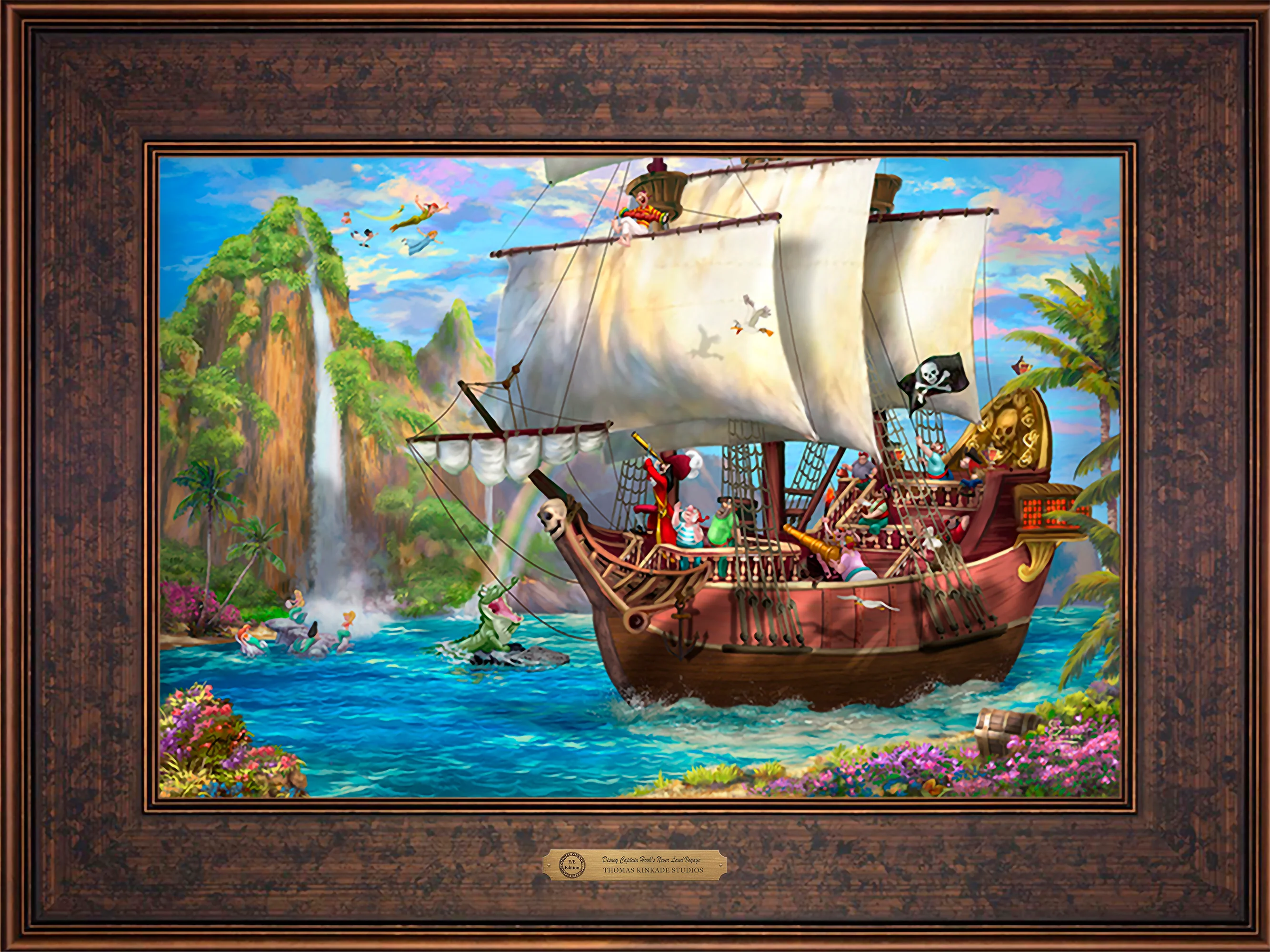 Disney Captain Hook's Never Land Voyage - Limited Edition Canvas - Image 33