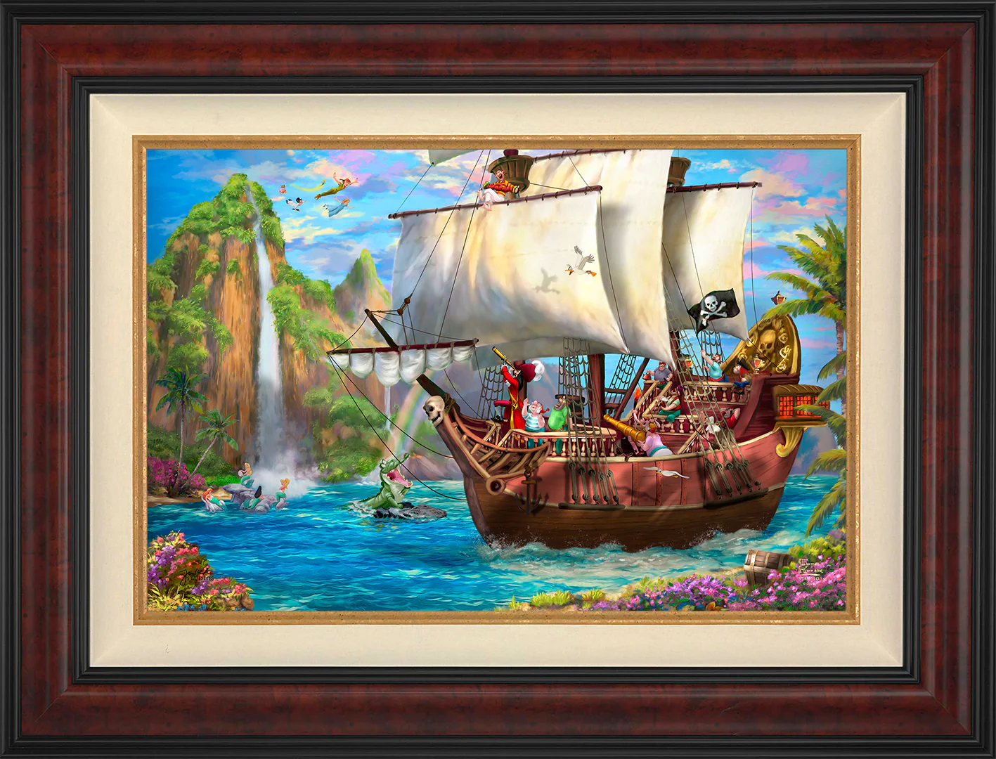 Disney Captain Hook's Never Land Voyage - Limited Edition Canvas - Image 35