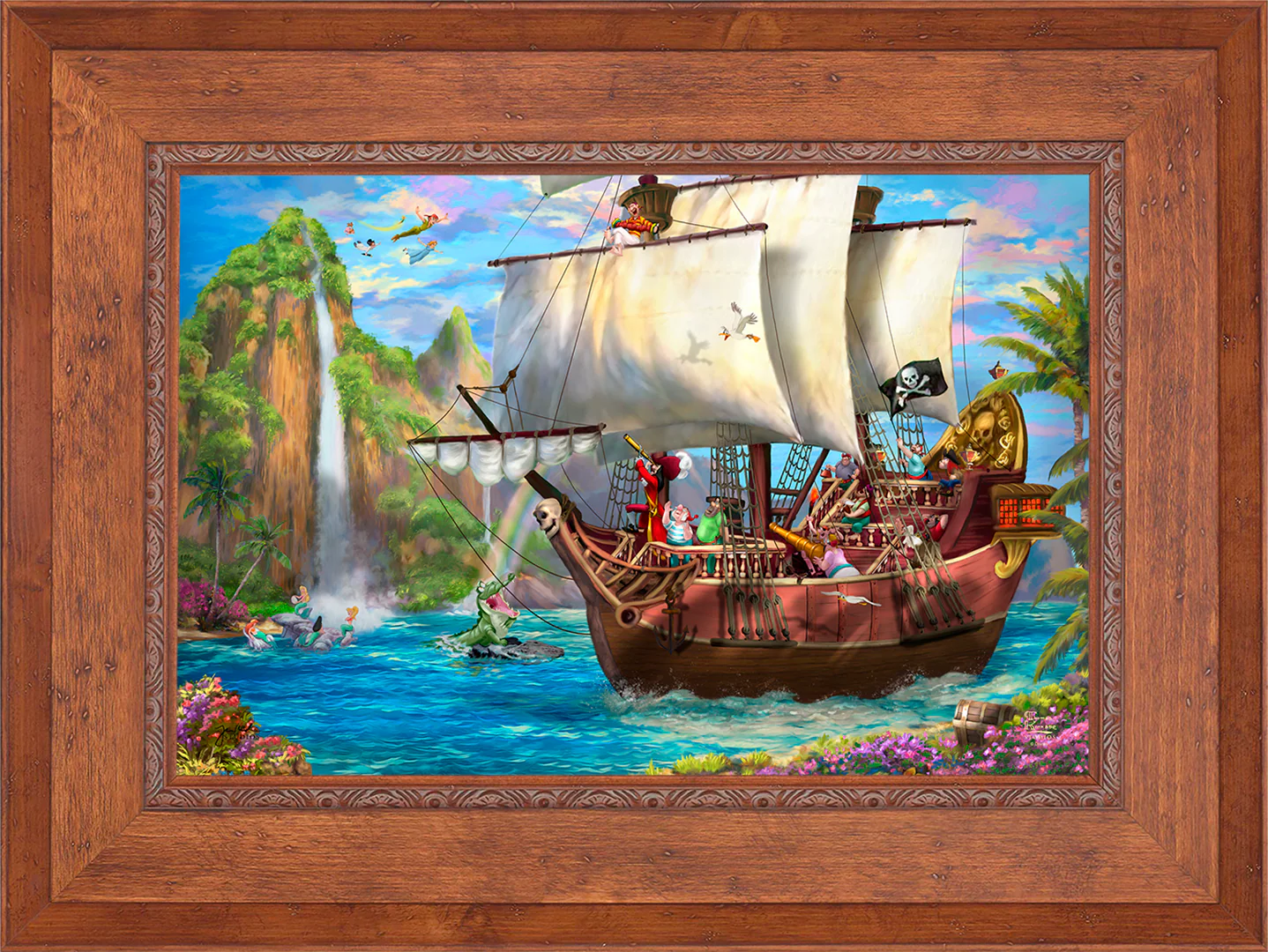 Disney Captain Hook's Never Land Voyage - Limited Edition Canvas - Image 36