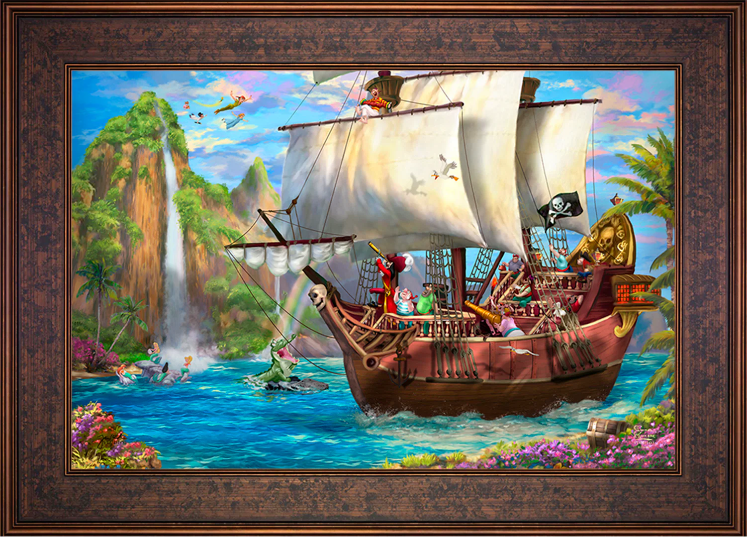 Disney Captain Hook's Never Land Voyage - Limited Edition Canvas - Image 40