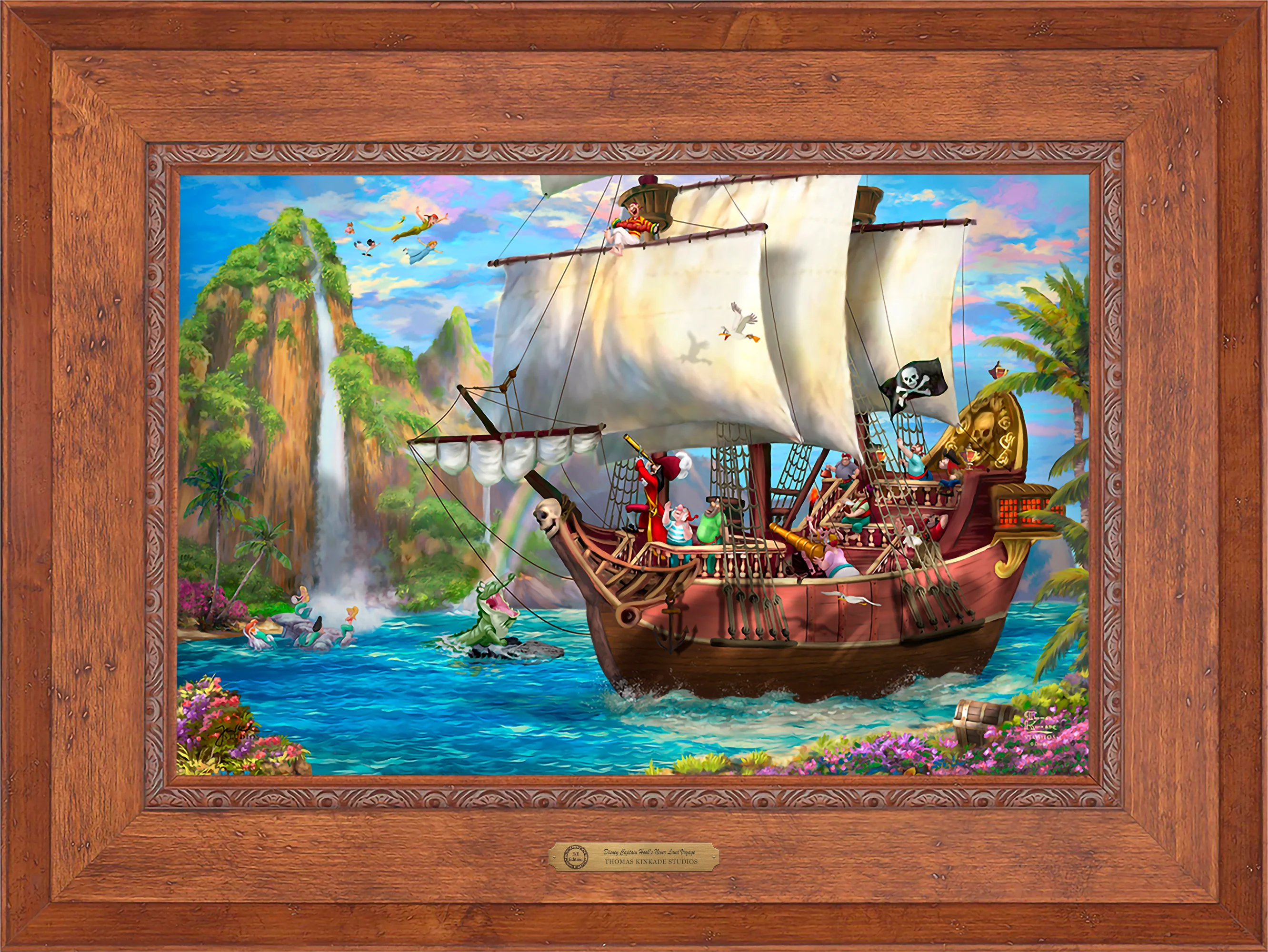 Disney Captain Hook's Never Land Voyage - Limited Edition Canvas - Image 46
