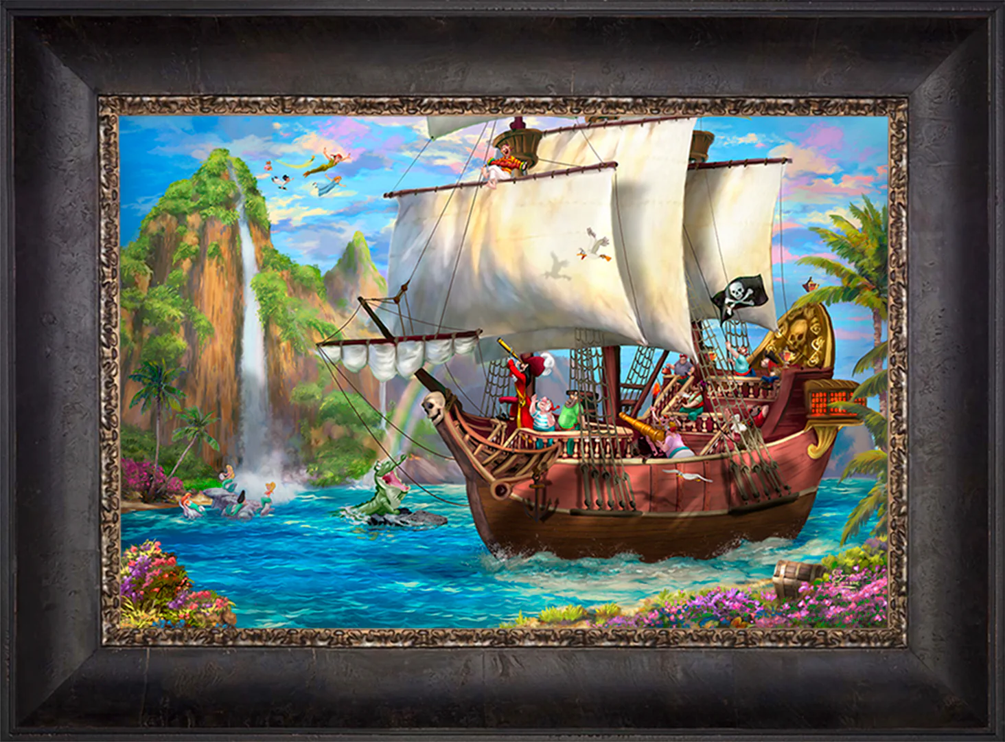 Disney Captain Hook's Never Land Voyage - Limited Edition Canvas - Image 6