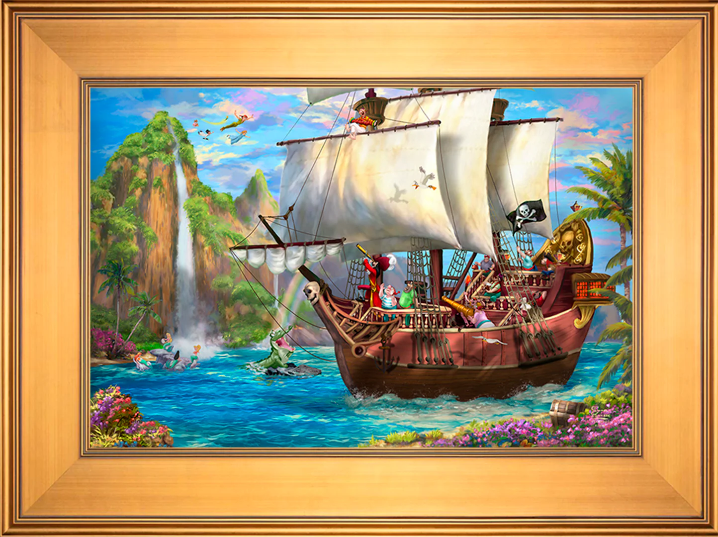 Disney Captain Hook's Never Land Voyage - Limited Edition Canvas - Image 7