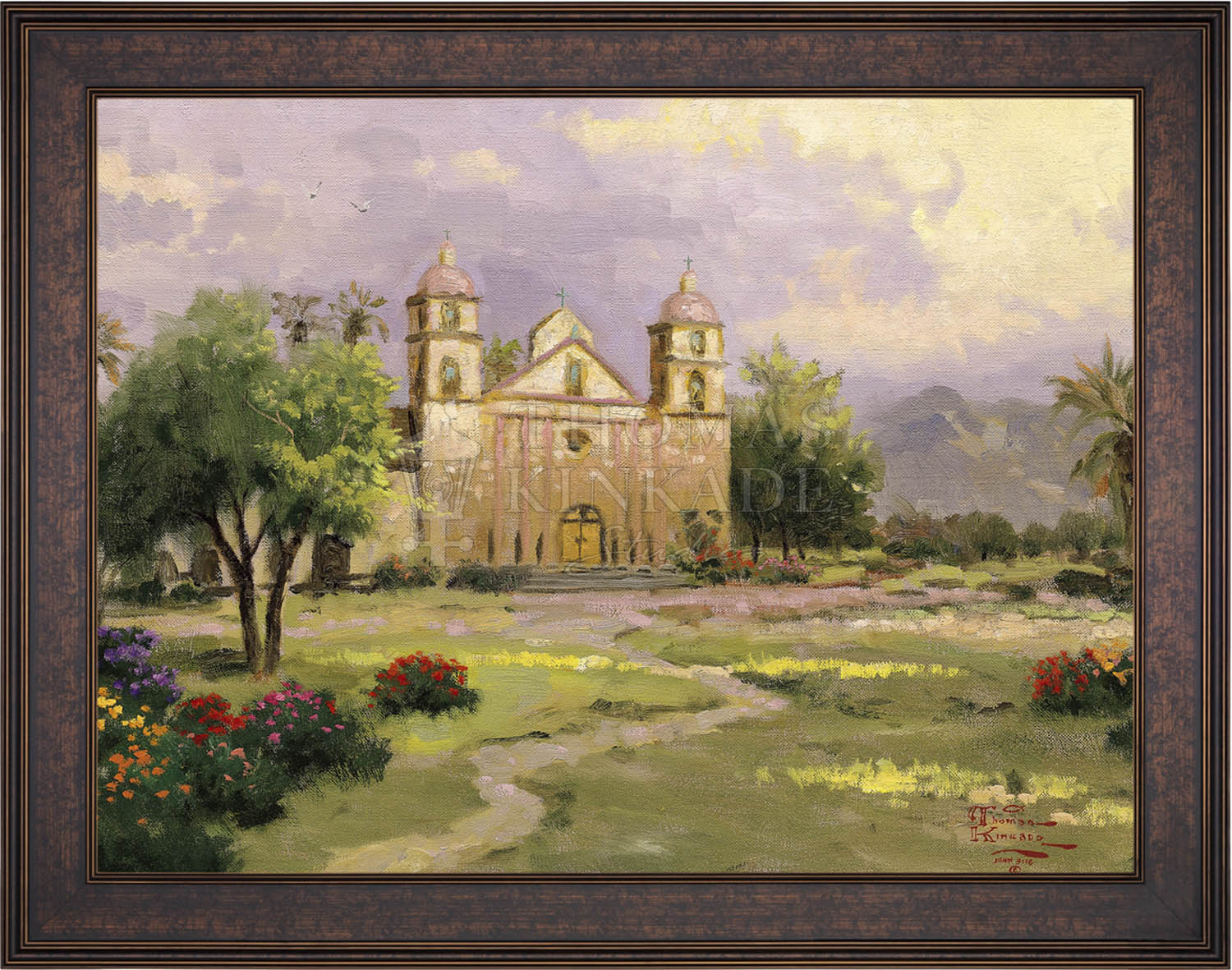 The Old Mission, Santa Barbara - Limited Edition Canvas - Image 13