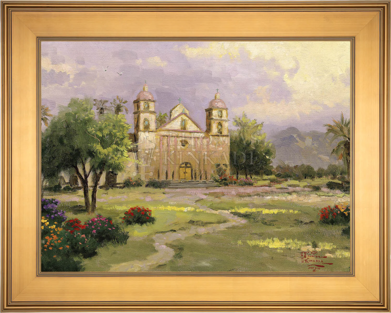 The Old Mission, Santa Barbara - Limited Edition Canvas - Image 14