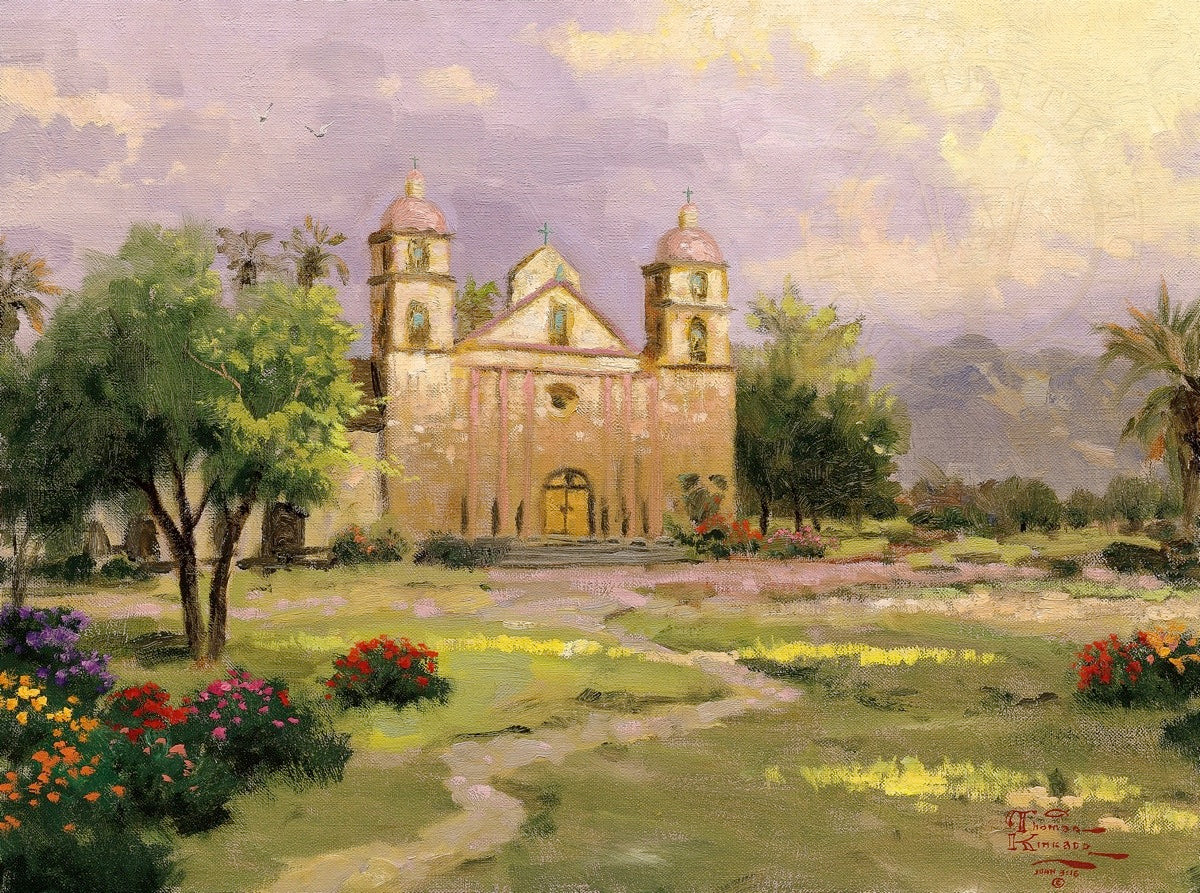 The Old Mission, Santa Barbara - Limited Edition Canvas - Image 17