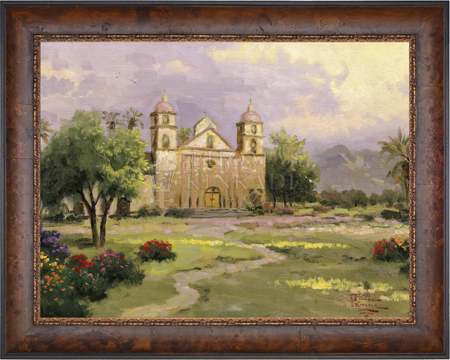 The Old Mission, Santa Barbara - Limited Edition Canvas - Image 6