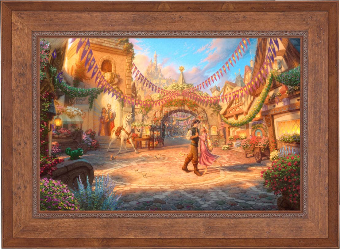Disney Rapunzel Dancing in the Sunlit Courtyard - Jewel Edition Art - Image 17