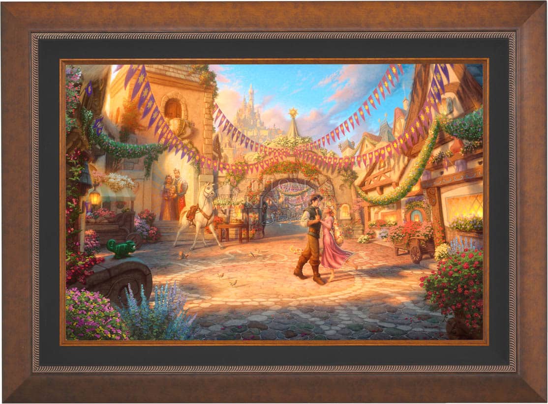 Disney Rapunzel Dancing in the Sunlit Courtyard - Jewel Edition Art - Image 3