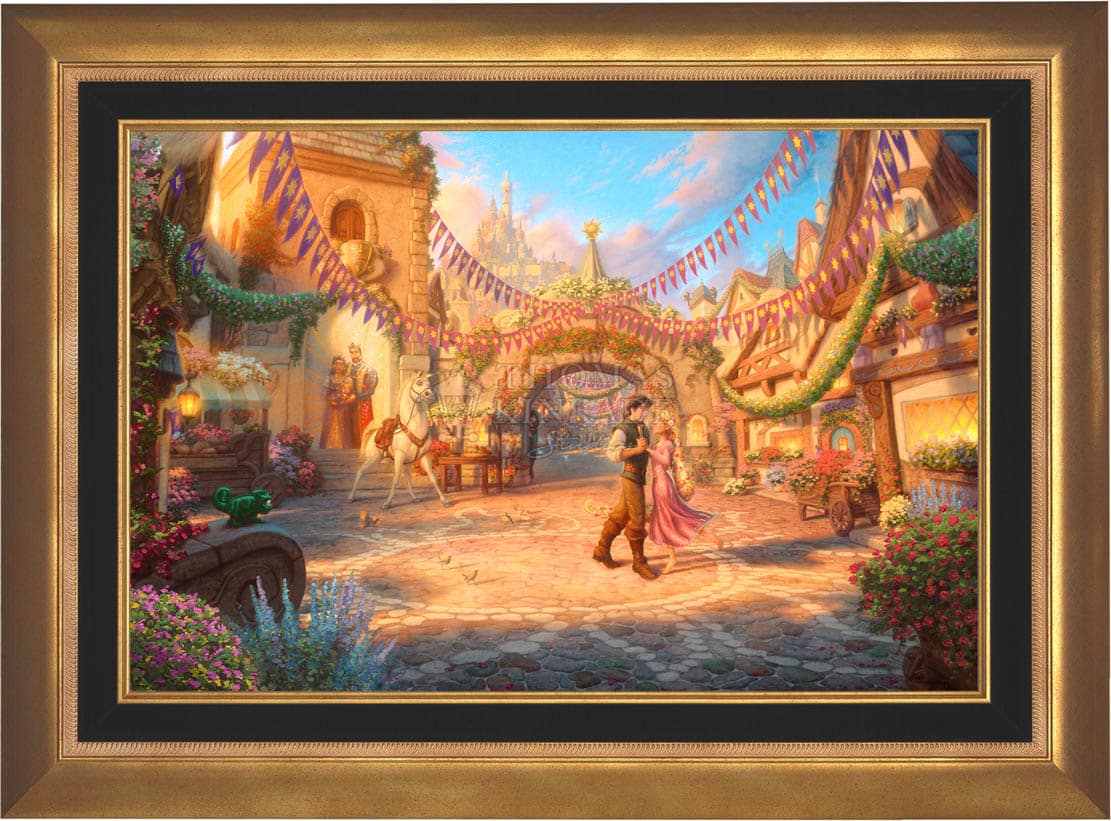 Disney Rapunzel Dancing in the Sunlit Courtyard - Jewel Edition Art - Image 4