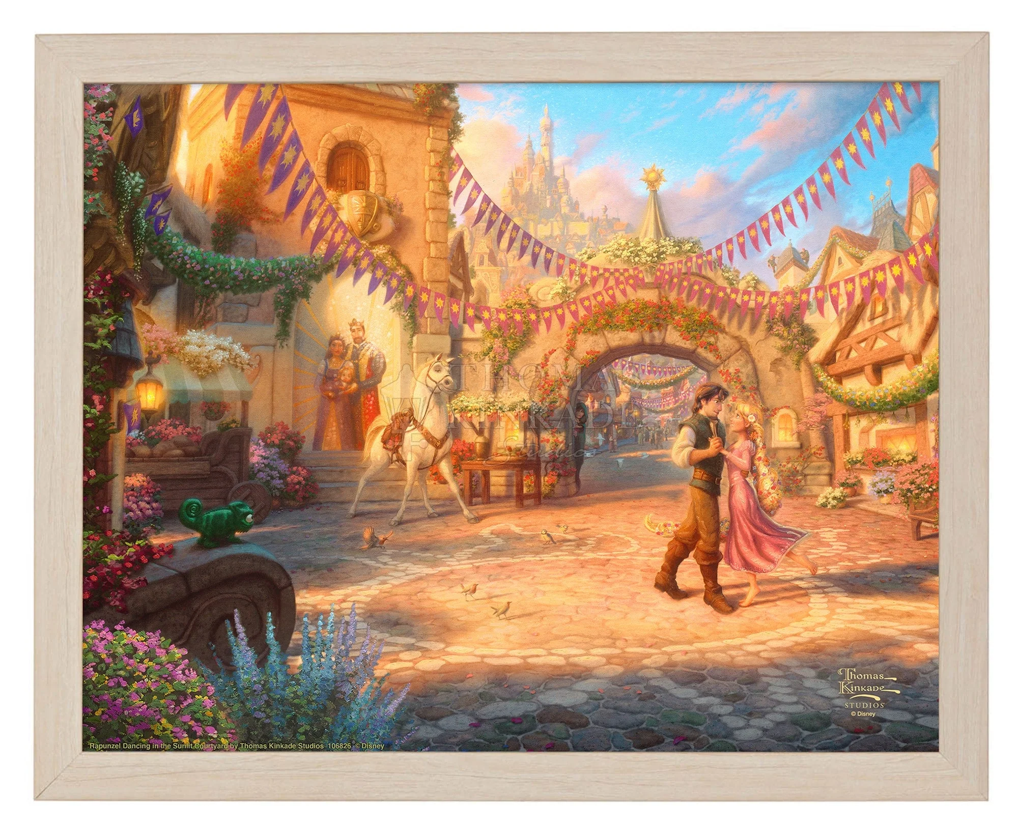 Disney Rapunzel Dancing in the Sunlit Courtyard - Art Prints - Image 3