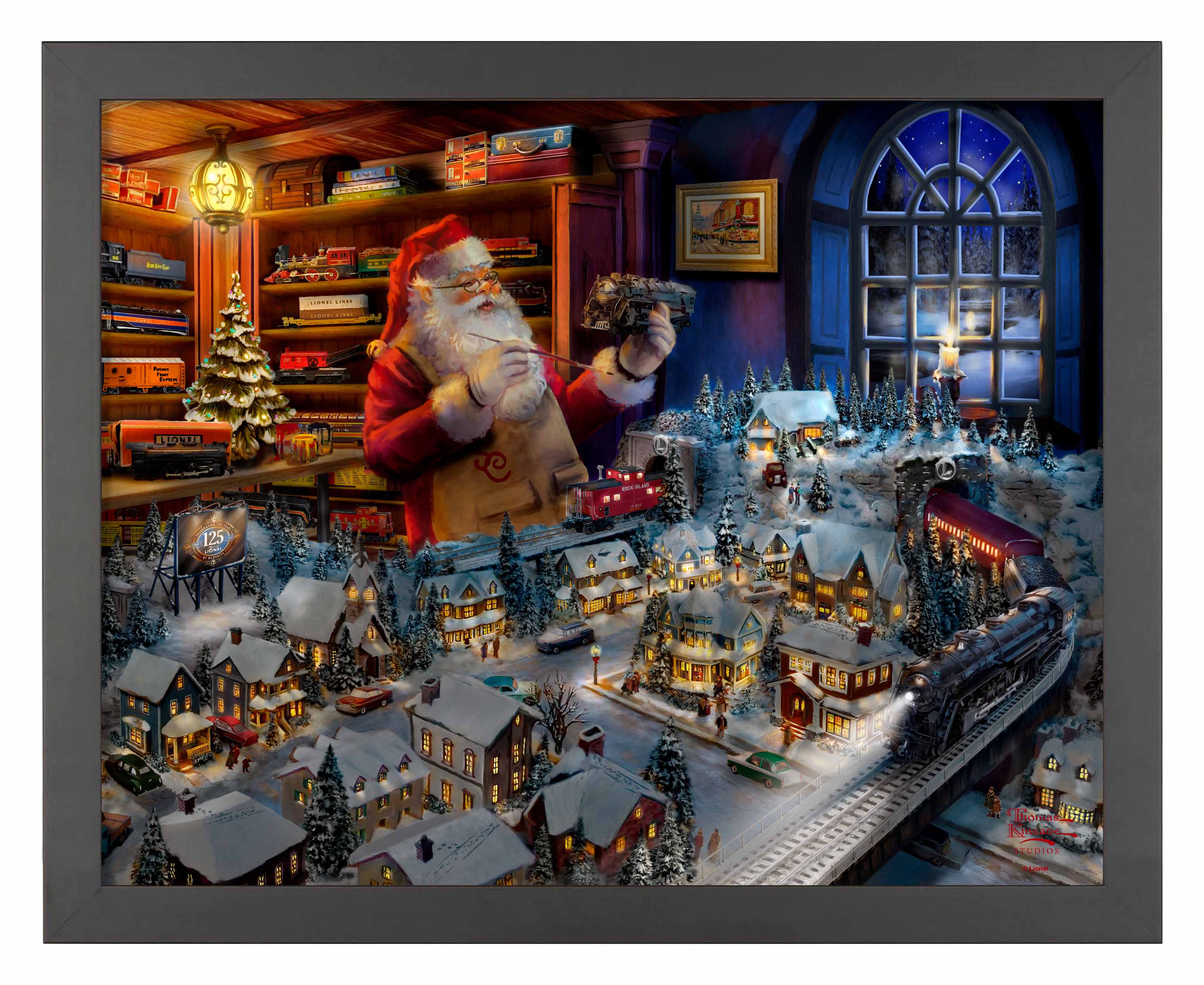 Santa's Final Touch - A Lionel Legacy - Art Prints