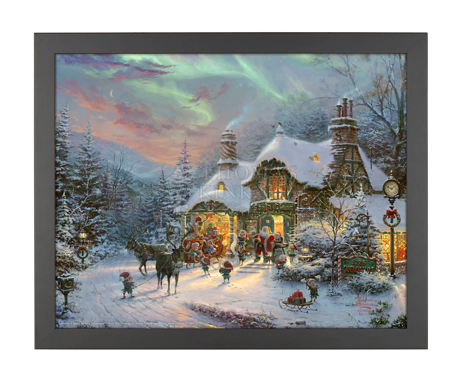 Santa's Night Before Christmas - Art Prints