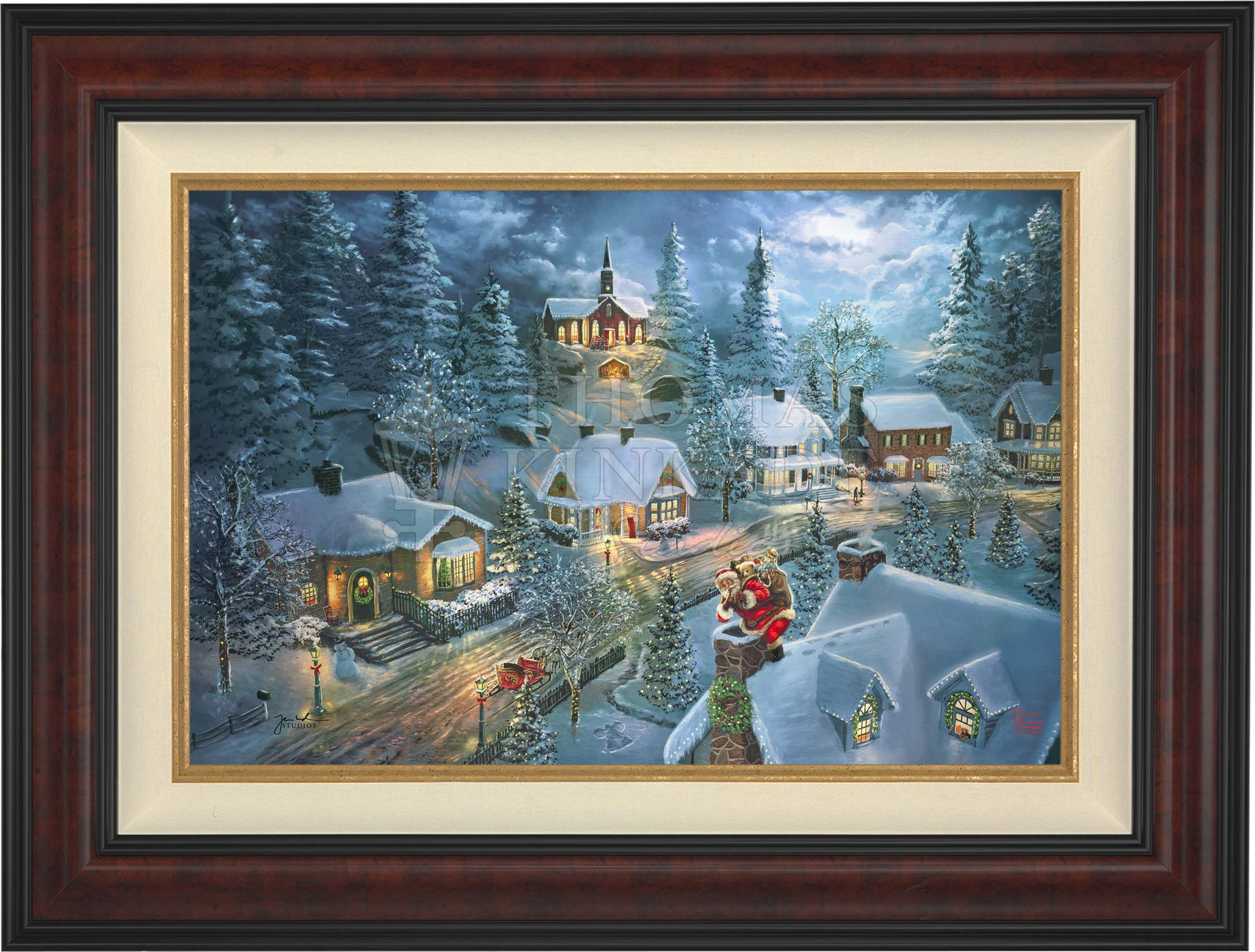Santa's Silent Night - Limited Edition Canvas