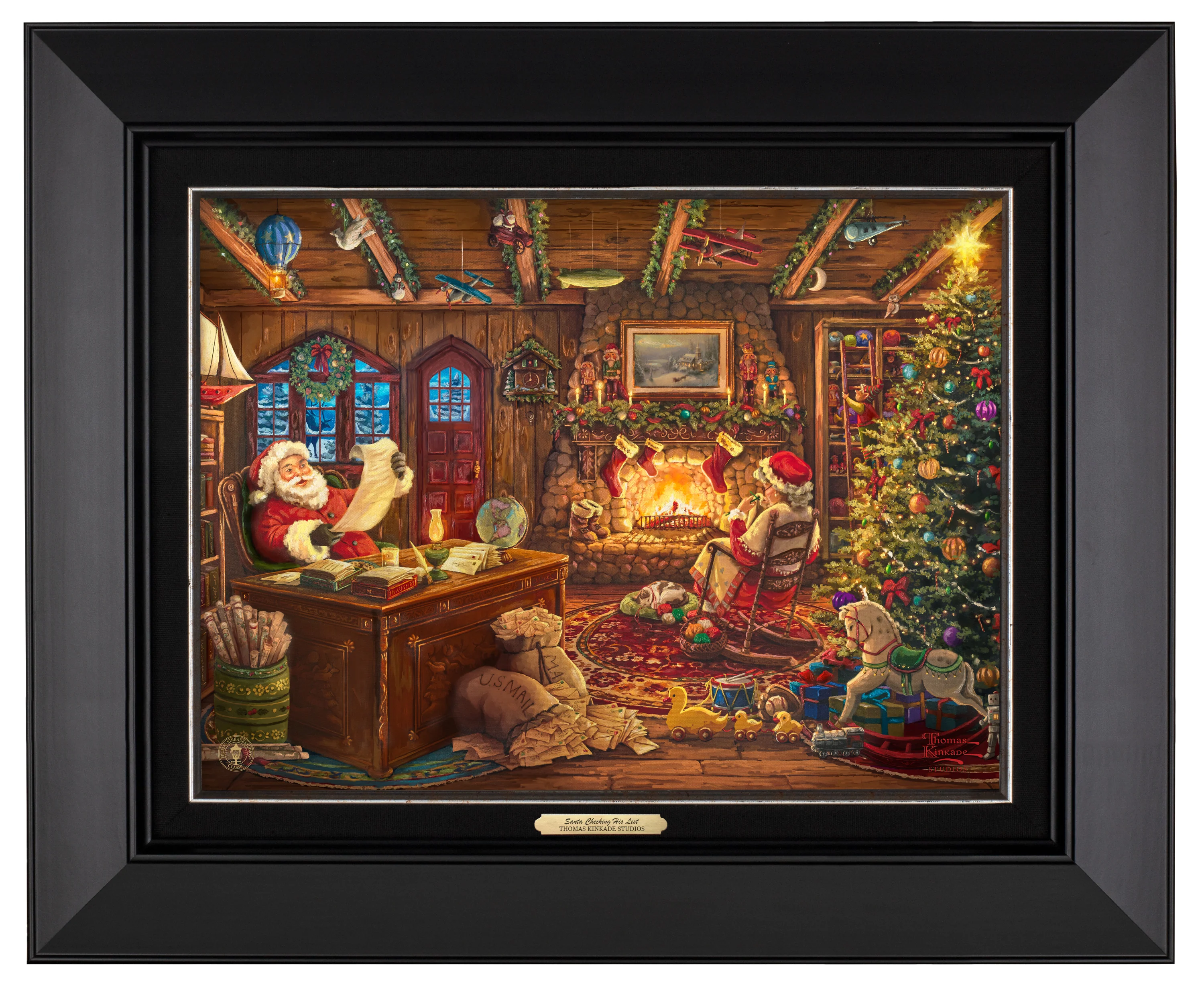 Santa Checking His List - Canvas Classics - Image 3