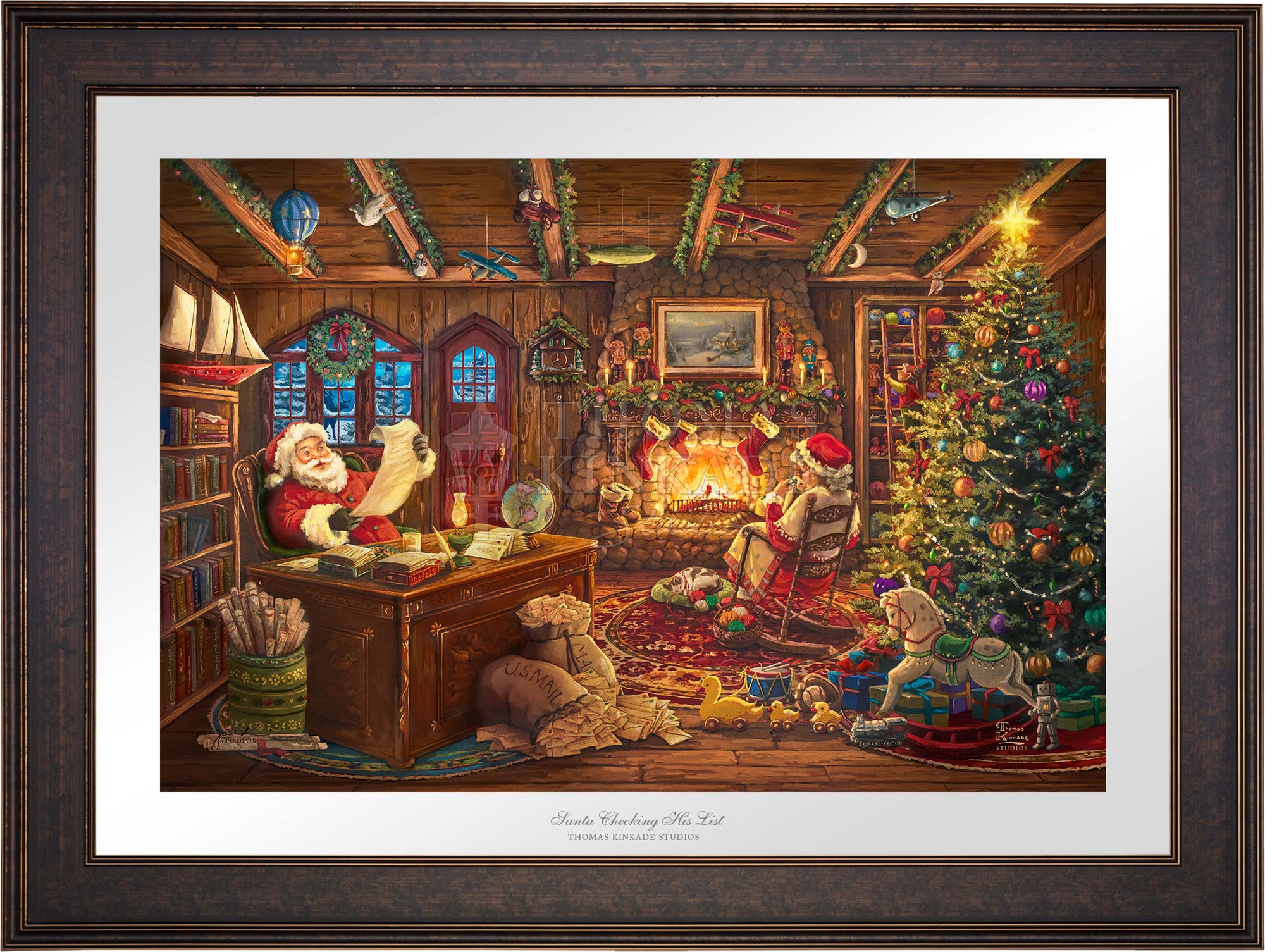 Santa Checking His List - Limited Edition Paper - Image 3