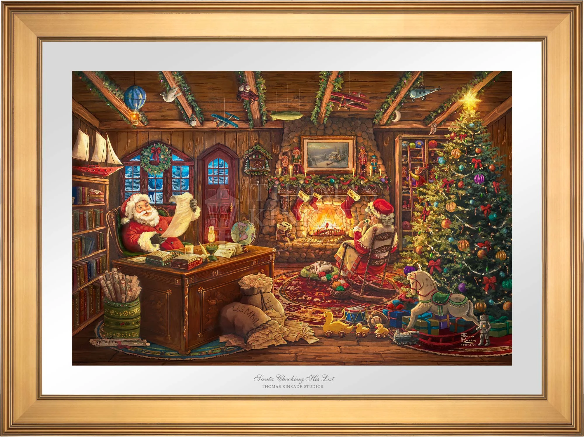 Santa Checking His List - Limited Edition Paper - Image 4