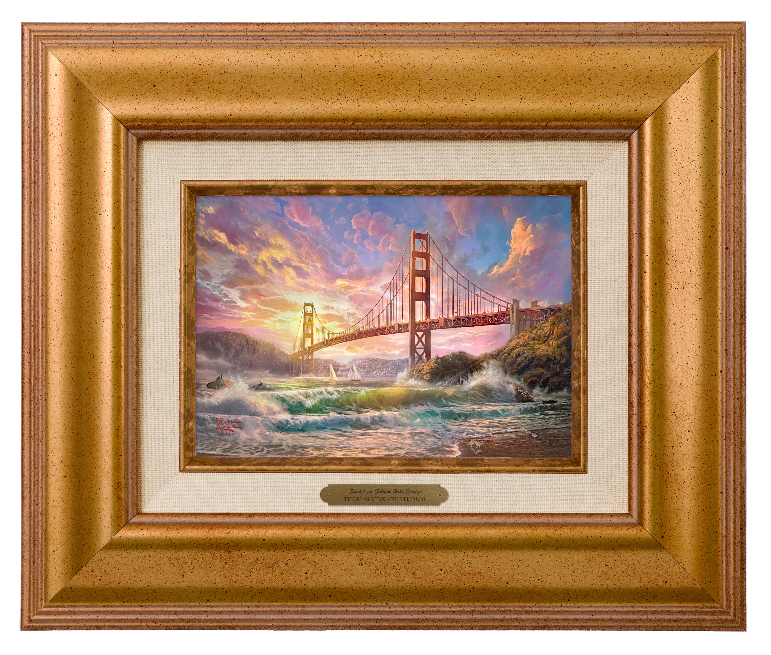 Sunset on Golden Gate Bridge - Brushworks - Image 2