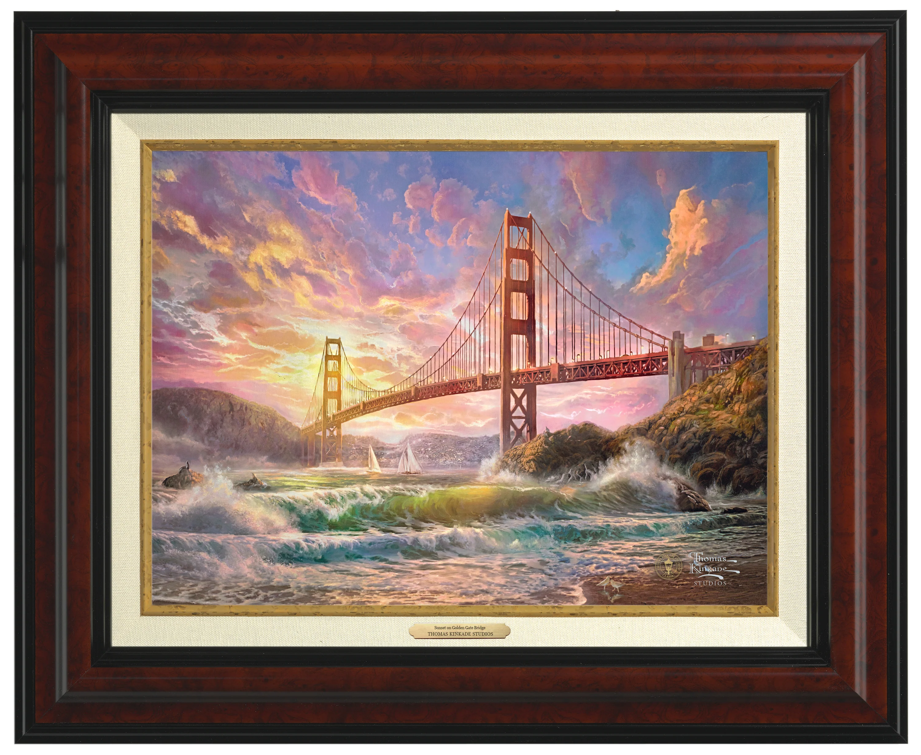 Sunset on Golden Gate Bridge - Canvas Classics - Image 3