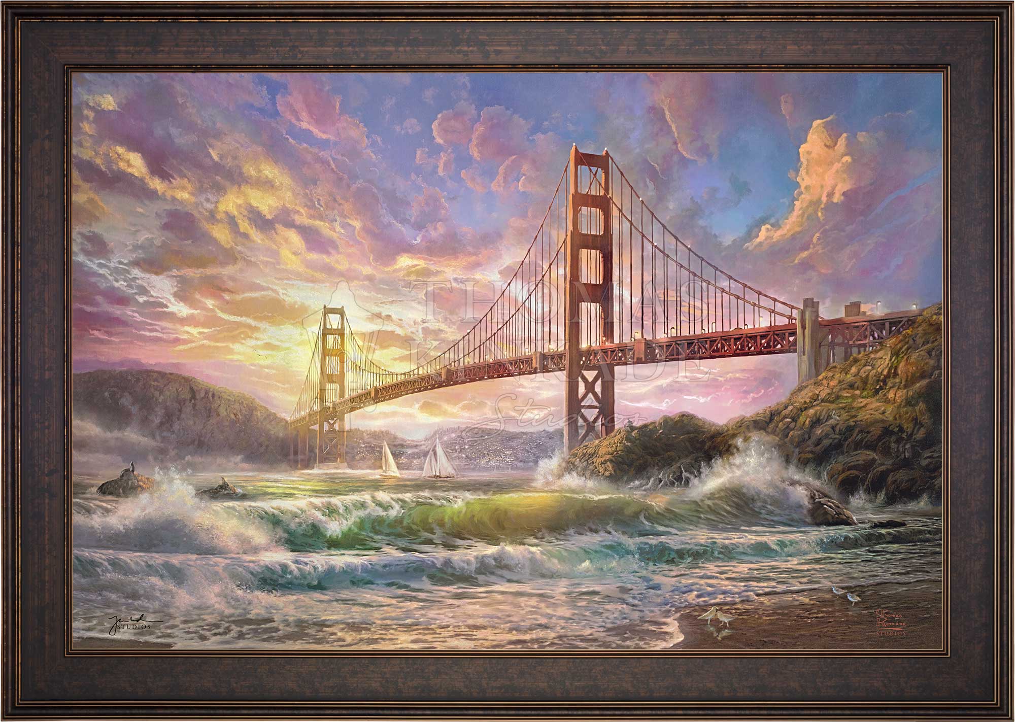 Sunset on Golden Gate Bridge - Limited Edition Canvas - Image 13