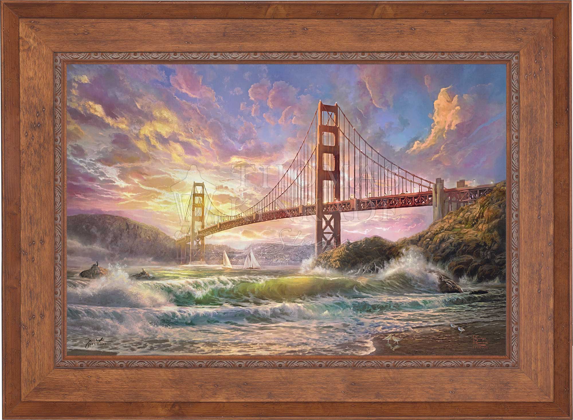 Sunset on Golden Gate Bridge - Limited Edition Canvas - Image 16