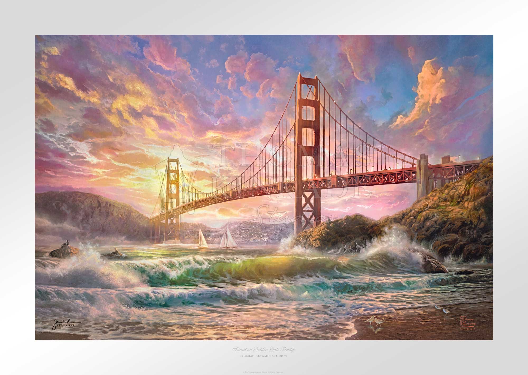 Sunset on Golden Gate Bridge - Limited Edition Paper - Image 7