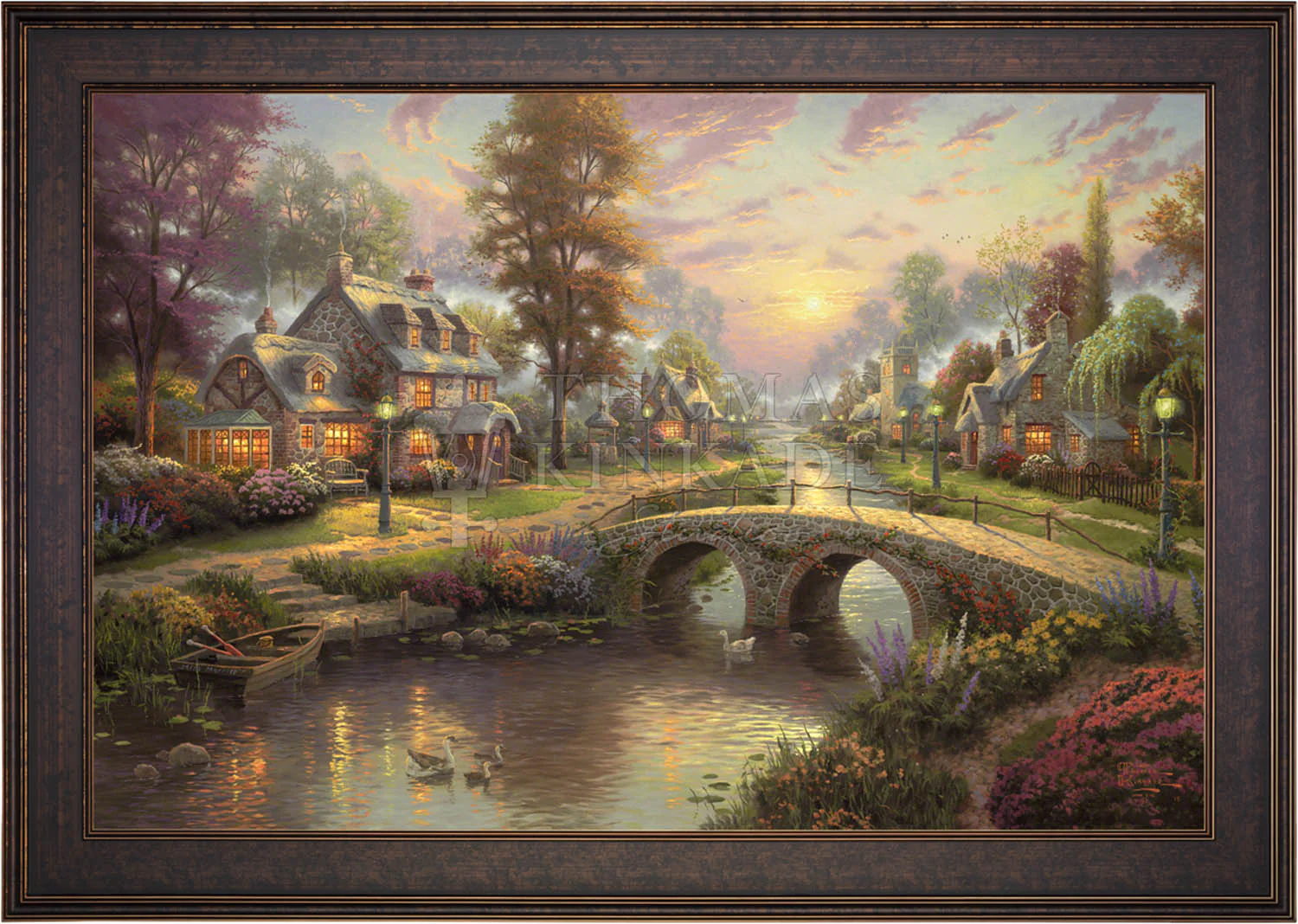 Sunset on Lamplight Lane - Limited Edition Canvas - Image 13