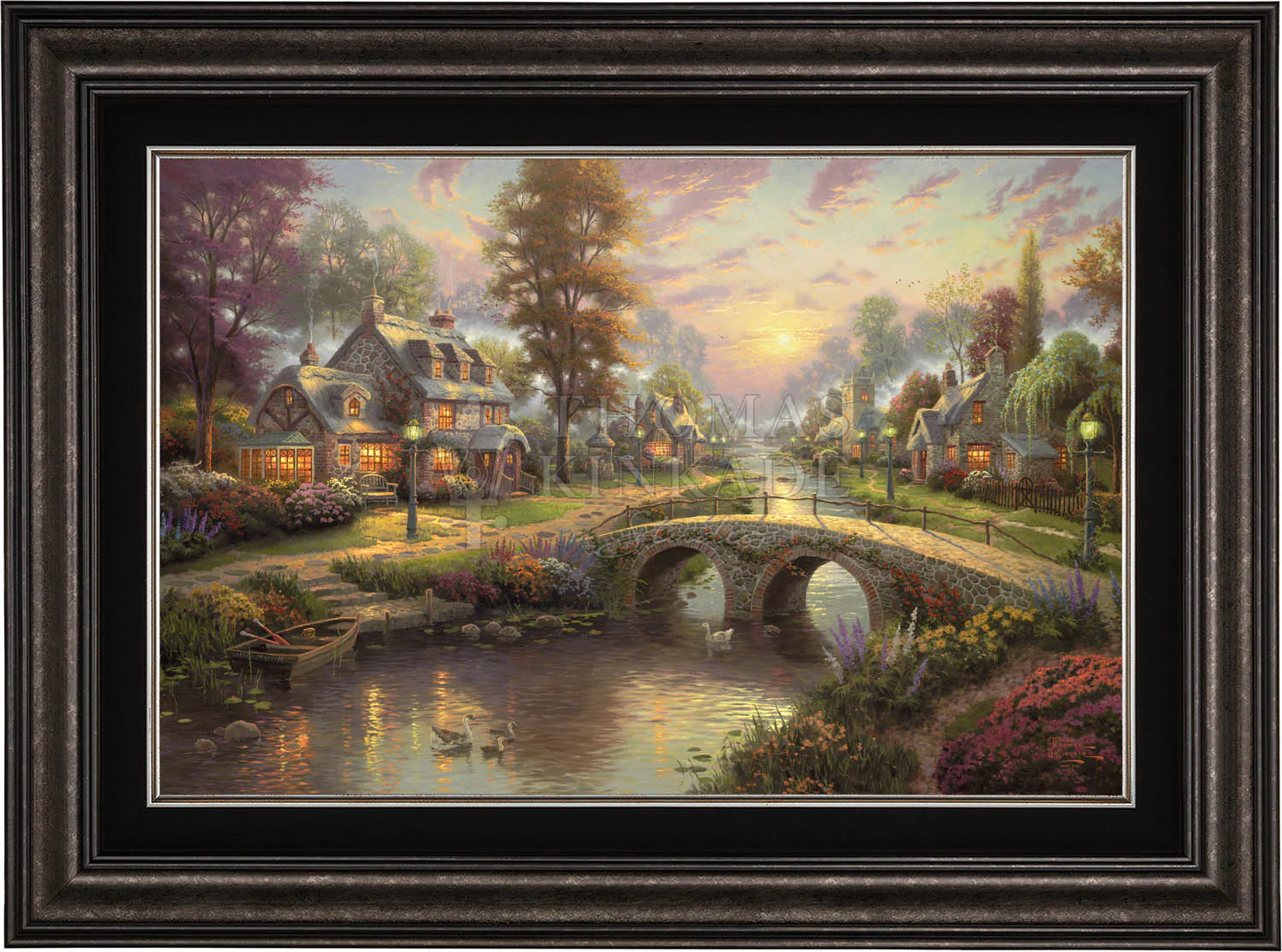 Sunset on Lamplight Lane - Limited Edition Canvas - Image 9