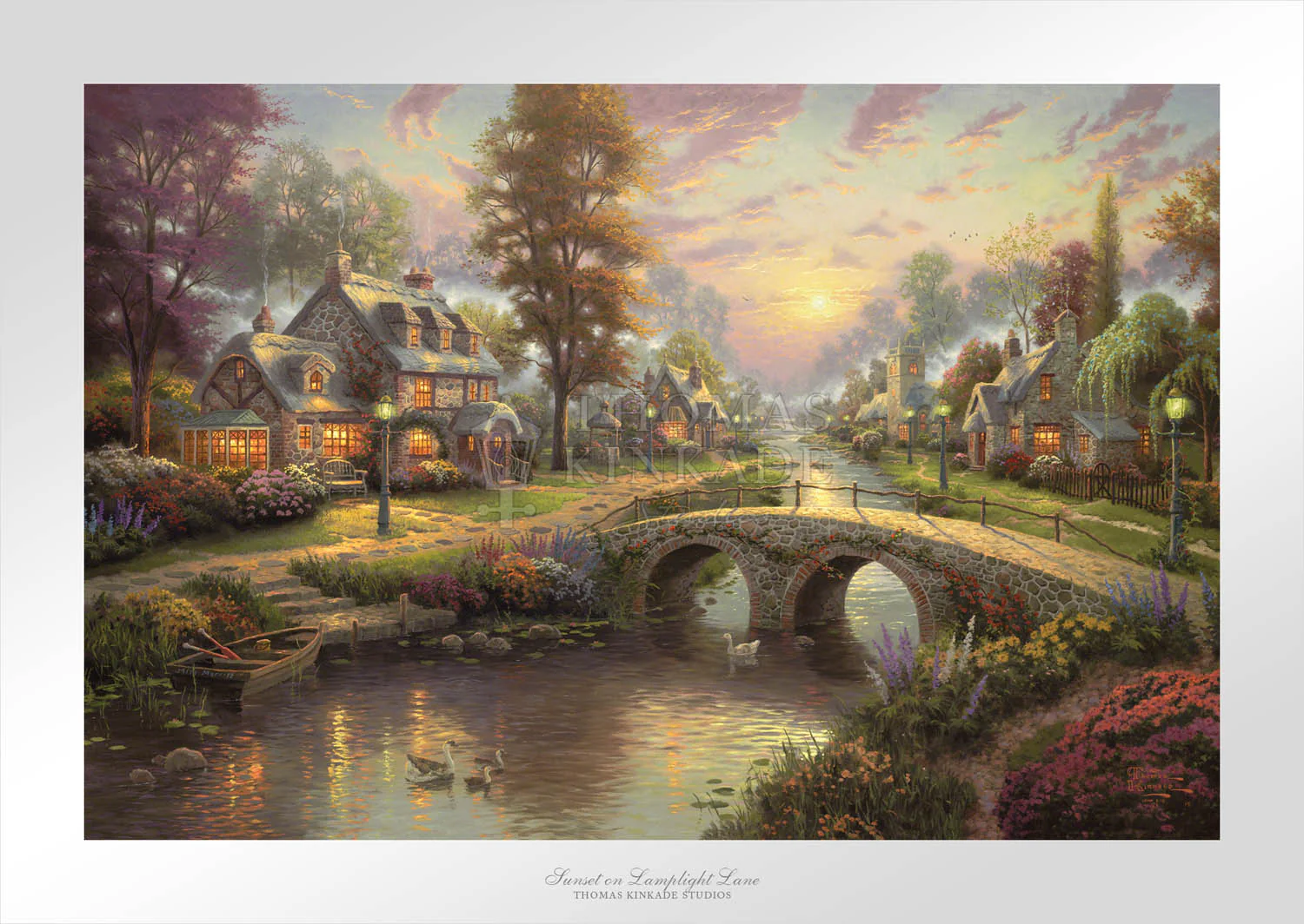 Sunset on Lamplight Lane - Limited Edition Paper - Image 6
