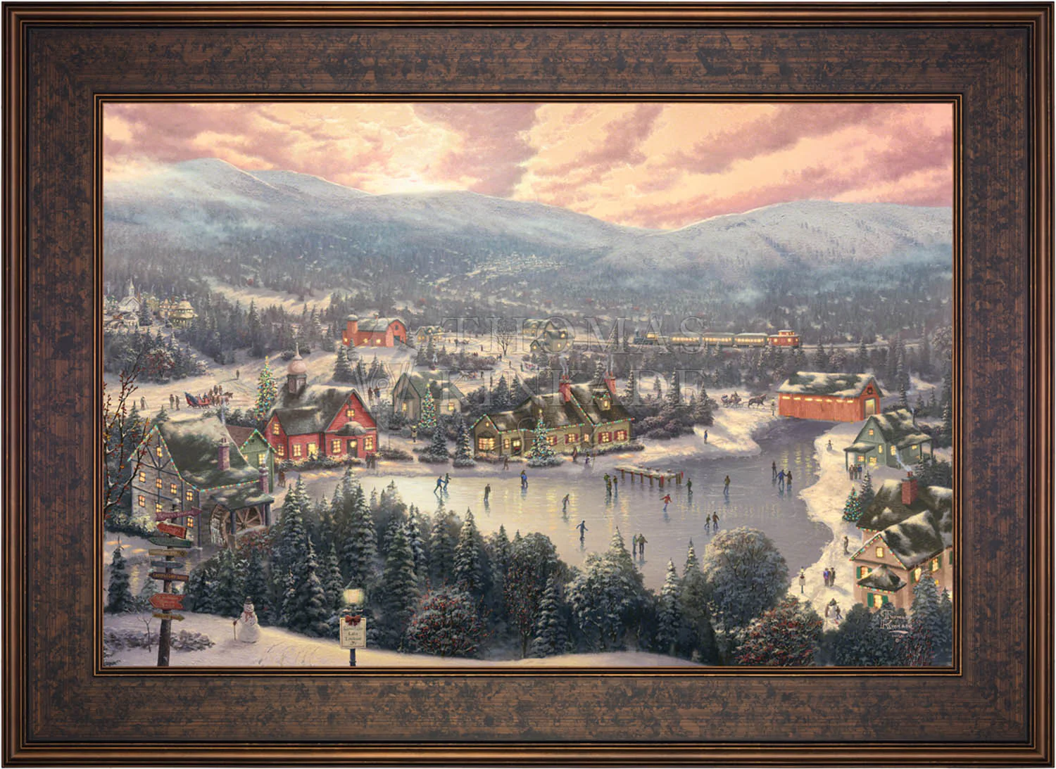 Sunset on Snowflake Lake - Limited Edition Canvas - Image 12