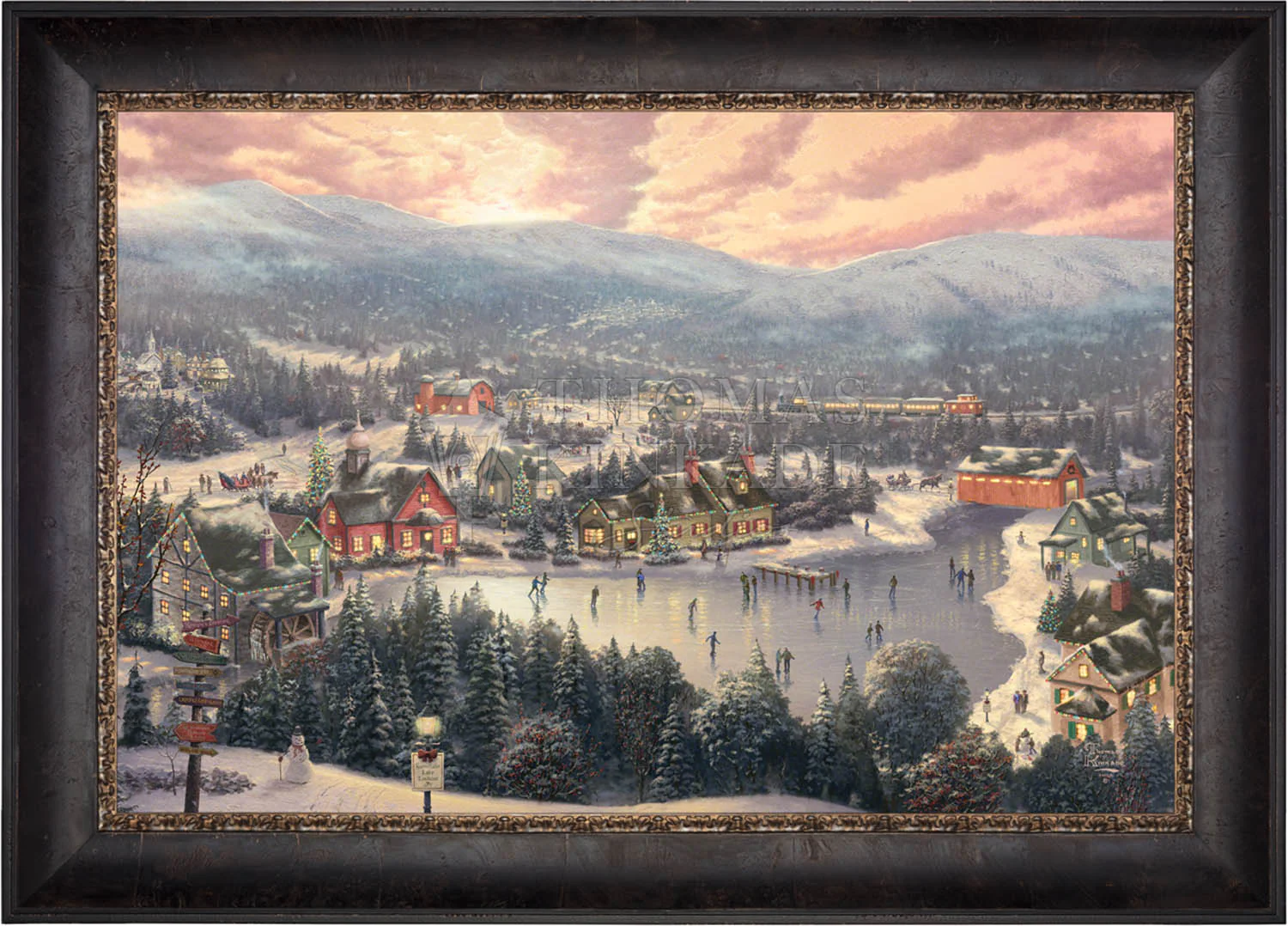 Sunset on Snowflake Lake - Limited Edition Canvas - Image 5