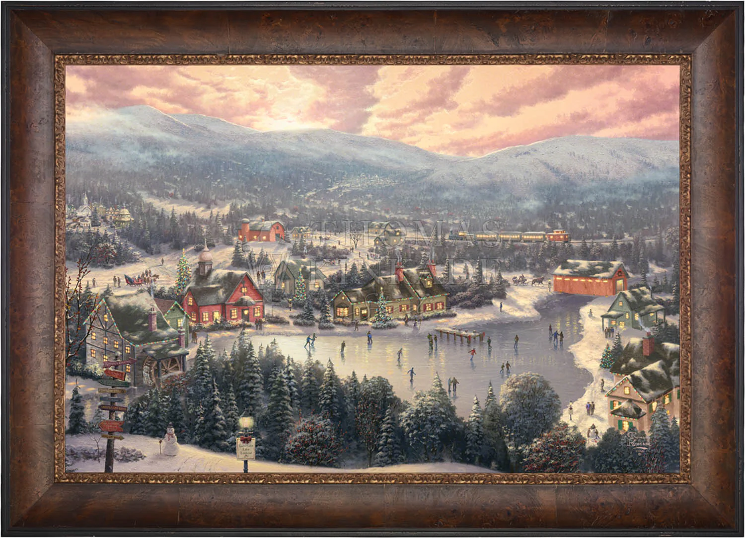 Sunset on Snowflake Lake - Limited Edition Canvas - Image 6