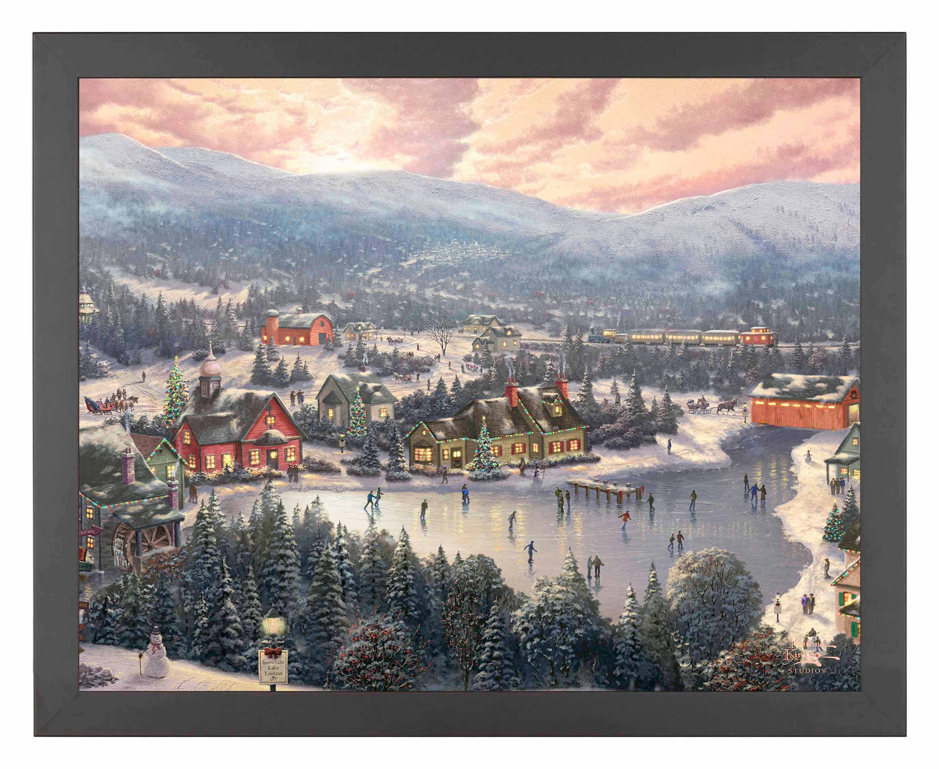 Sunset on Snowflake Lake - Art Prints