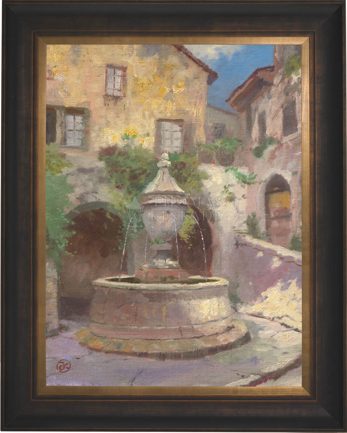 Tuscan Village Fountain - Limited Edition Canvas - Image 11