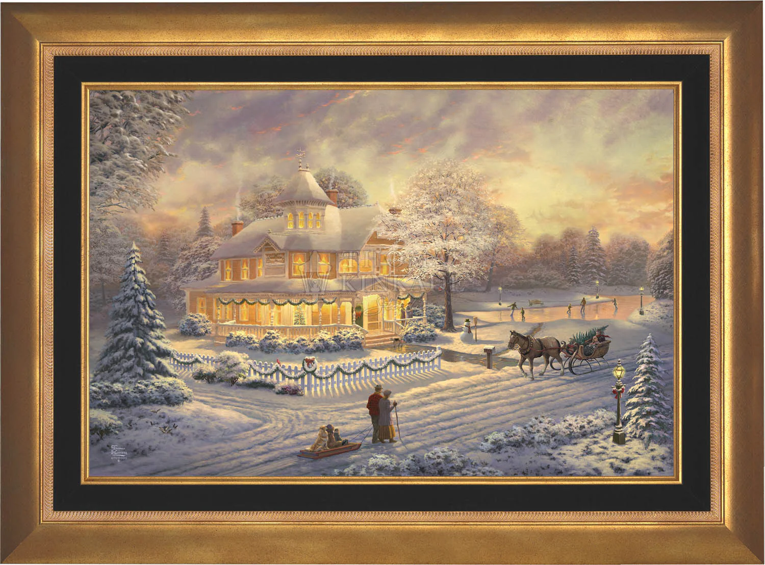 Victorian Christmas Sunset - Limited Edition Canvas - Image 4