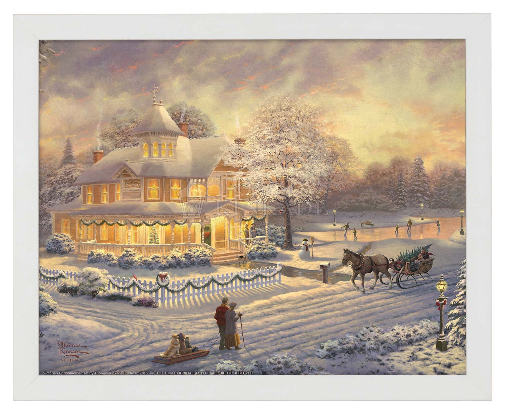 Victorian Christmas Sunset - 11" x 14" Art Print - Image 4