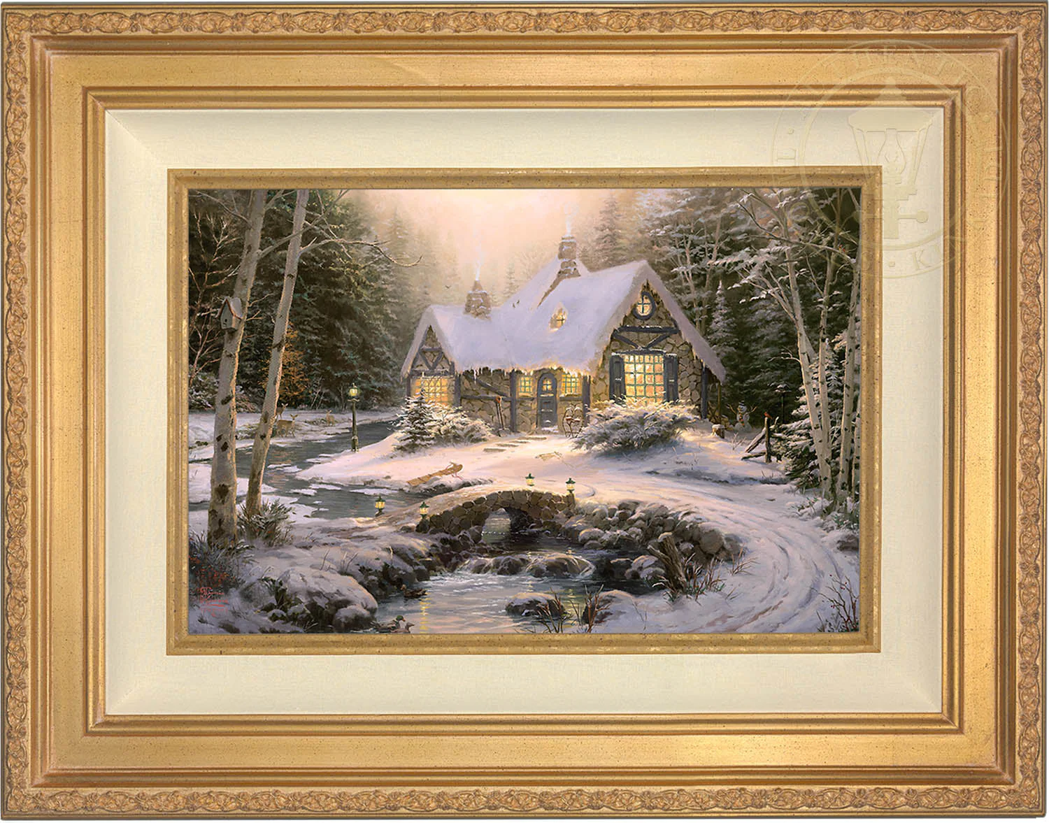 Winter Light Cottage - Limited Edition Canvas - Image 2
