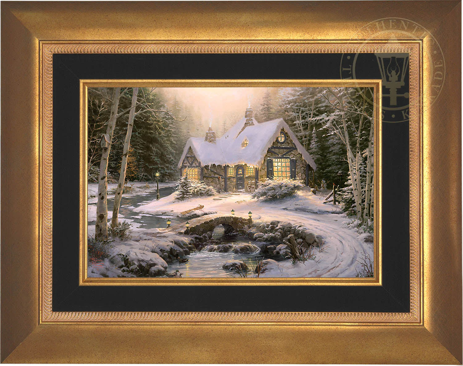 Winter Light Cottage - Limited Edition Canvas - Image 4