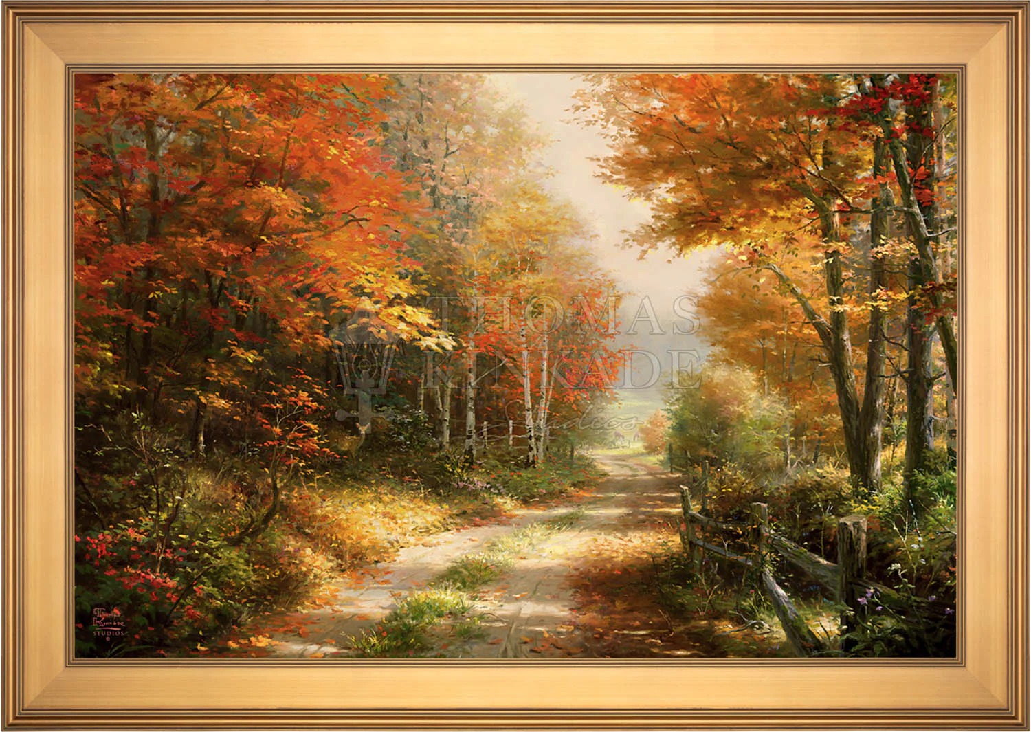 A Walk Down Autumn Lane - Limited Edition Canvas - Image 15