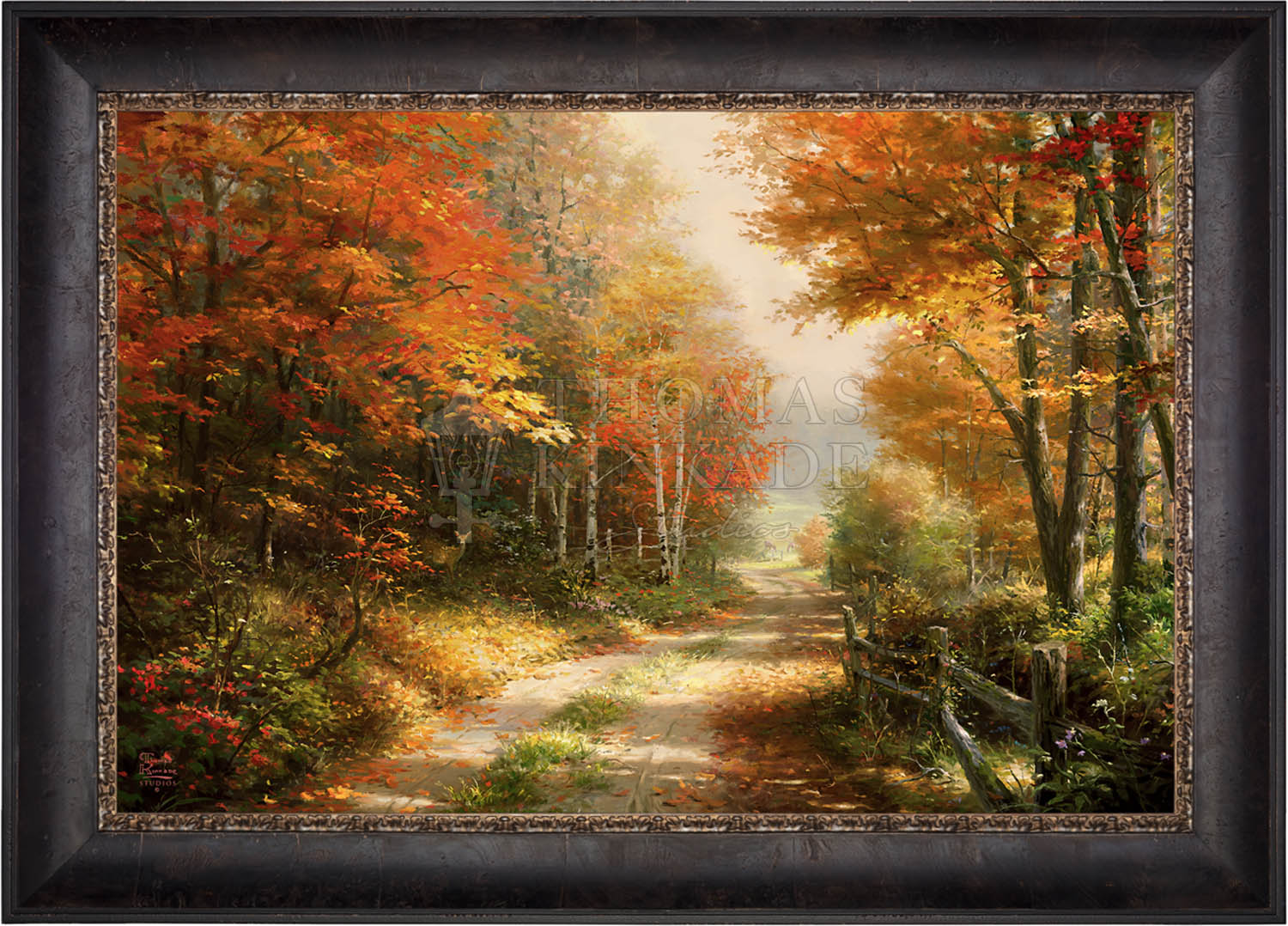 A Walk Down Autumn Lane - Limited Edition Canvas - Image 5