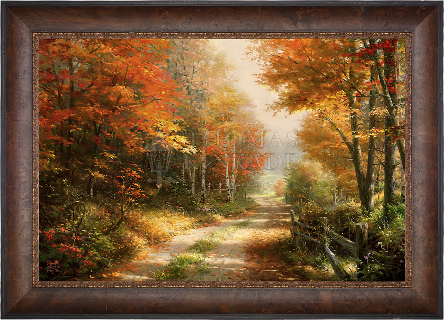 A Walk Down Autumn Lane - Limited Edition Canvas - Image 6