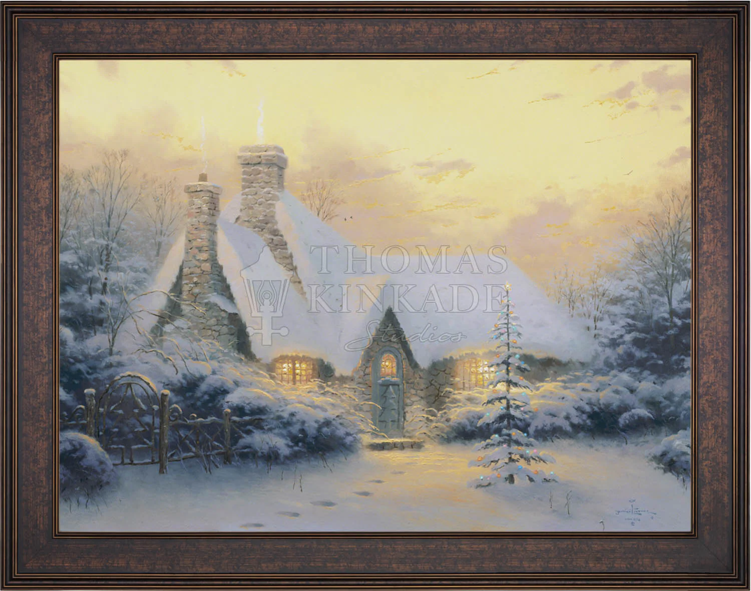 Christmas Tree Cottage - Limited Edition Canvas - Image 13
