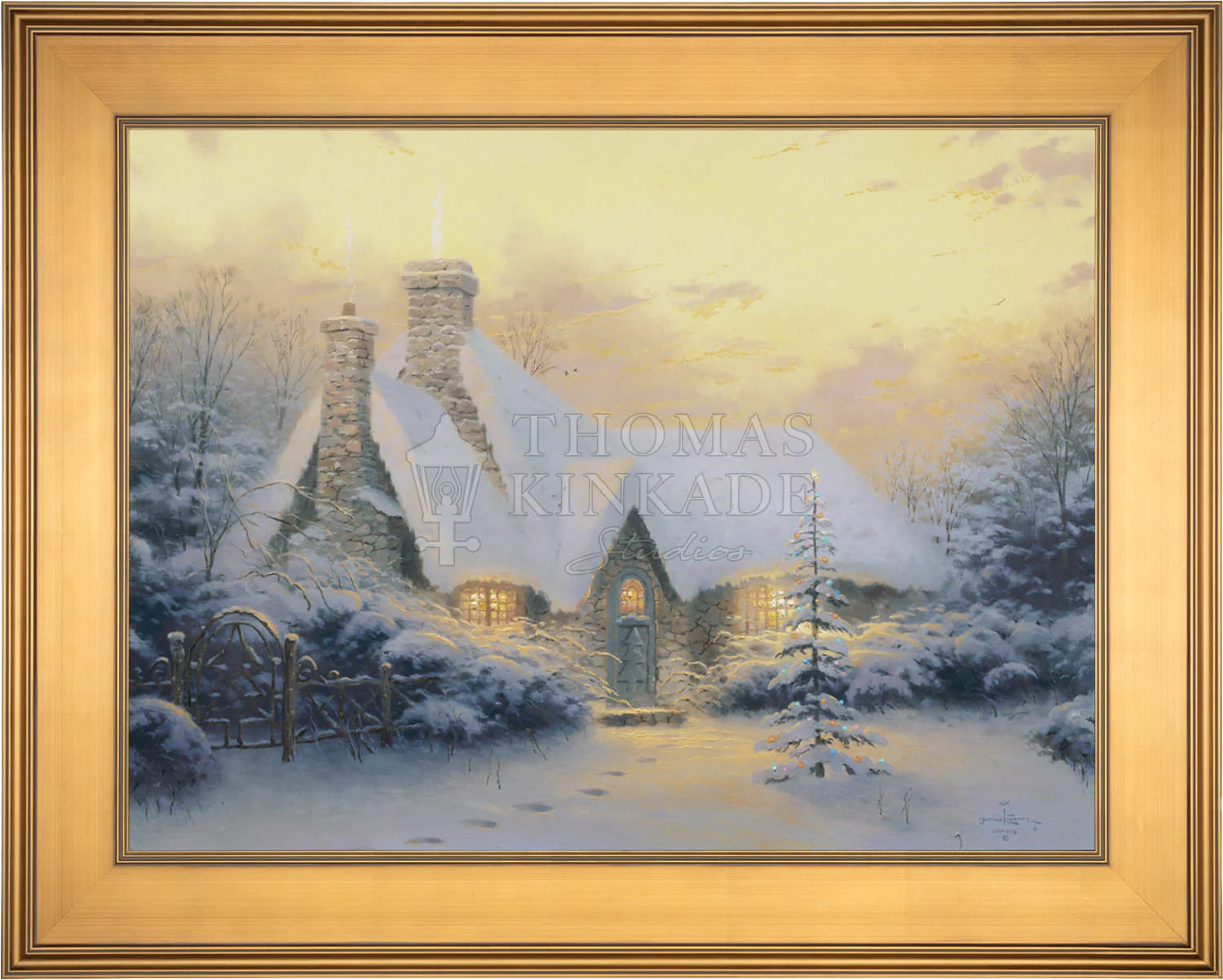 Christmas Tree Cottage - Limited Edition Canvas - Image 14