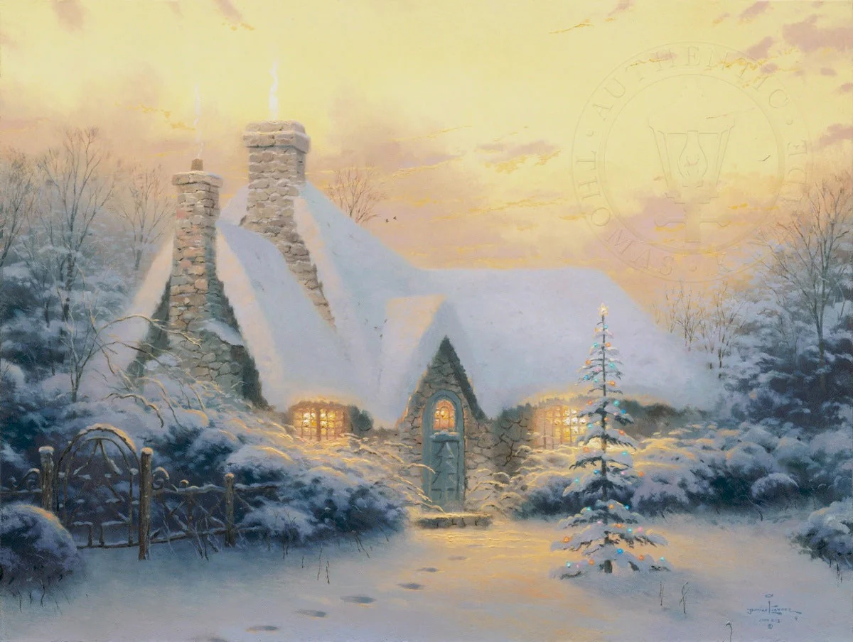 Christmas Tree Cottage - Limited Edition Canvas - Image 17